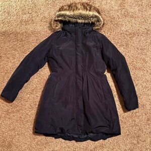 Women's Dark Blue Down Winter Jacket, Medium, The North Face